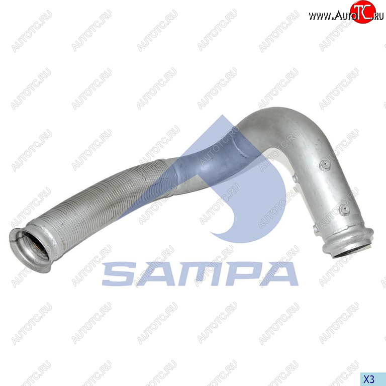 9 549 р. Труба приемная глушителя RENAULT Premium передняя SAMPA SAMPA 079.164  с доставкой в г. Пермь