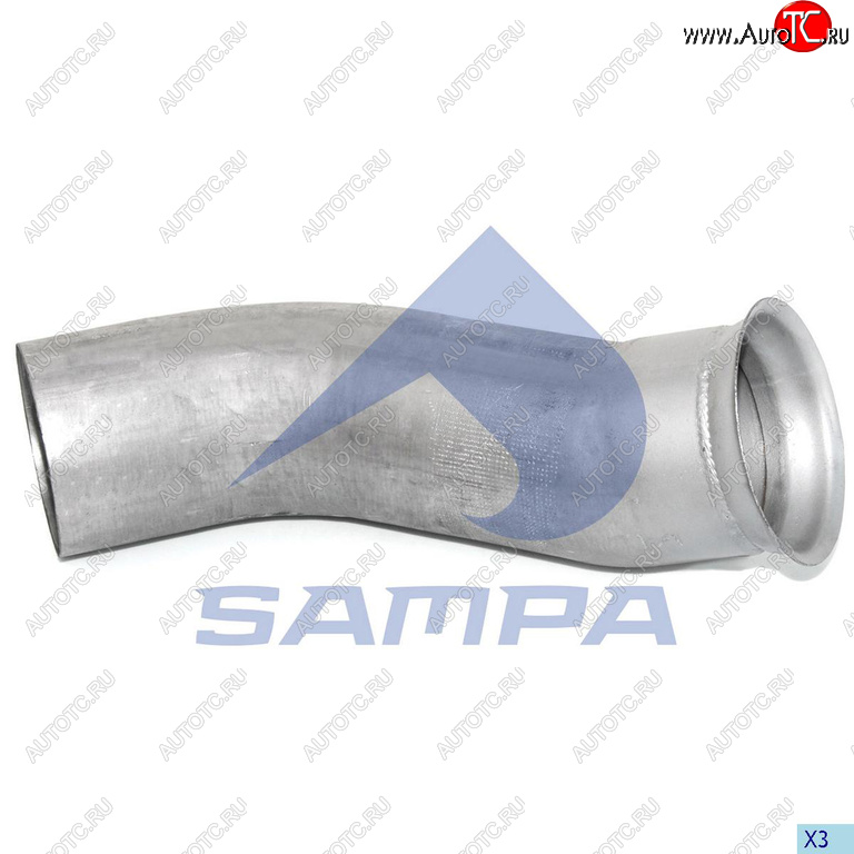 3 699 р. Труба приемная глушителя RENAULT SAMPA SAMPA 079.188  с доставкой в г. Пермь