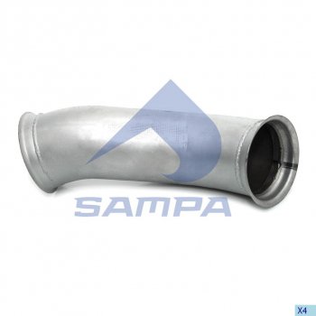 3 699 р. Труба приемная глушителя VOLVO FH SAMPA SAMPA 079.190  с доставкой в г. Пермь. Увеличить фотографию 1