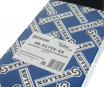 2 099 р. Ремень приводной поликлиновой 8PK1755 JCB 426 (дв.CUMMINS QSB5.9) STELLOX STELLOX 08-01755-sx  с доставкой в г. Пермь. Увеличить фотографию 4