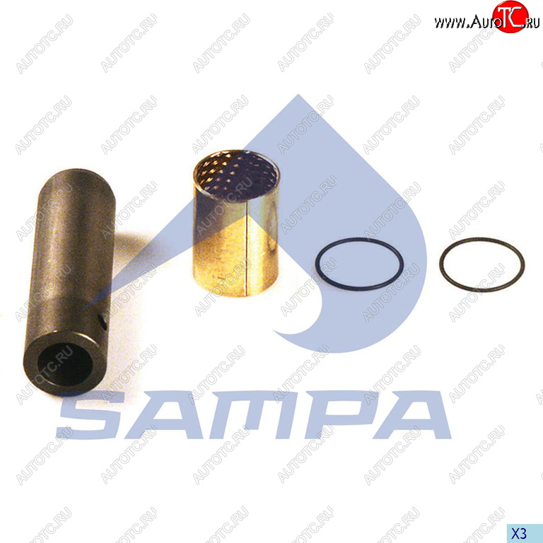 579 р. Ремкомплект RENAULT колодок тормозных (палец,втулки,упл.кольца) SAMPA SAMPA 080.545  с доставкой в г. Пермь