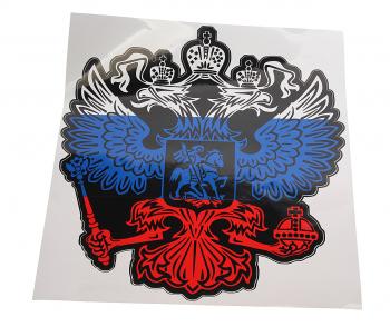 281 р. Наклейка виниловая вырезанная Герб РОССИИ 30х33см полноцветная AUTOSTICKERS AUTOSTICKERS 083032  с доставкой в г. Пермь. Увеличить фотографию 1