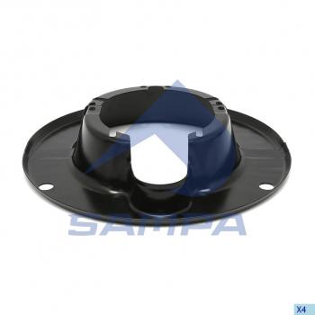 1 539 р. Щиток ROR барабана тормозного пылезащитный (на сторону, 350x200мм) SAMPA SAMPA 085.043  с доставкой в г. Пермь. Увеличить фотографию 1
