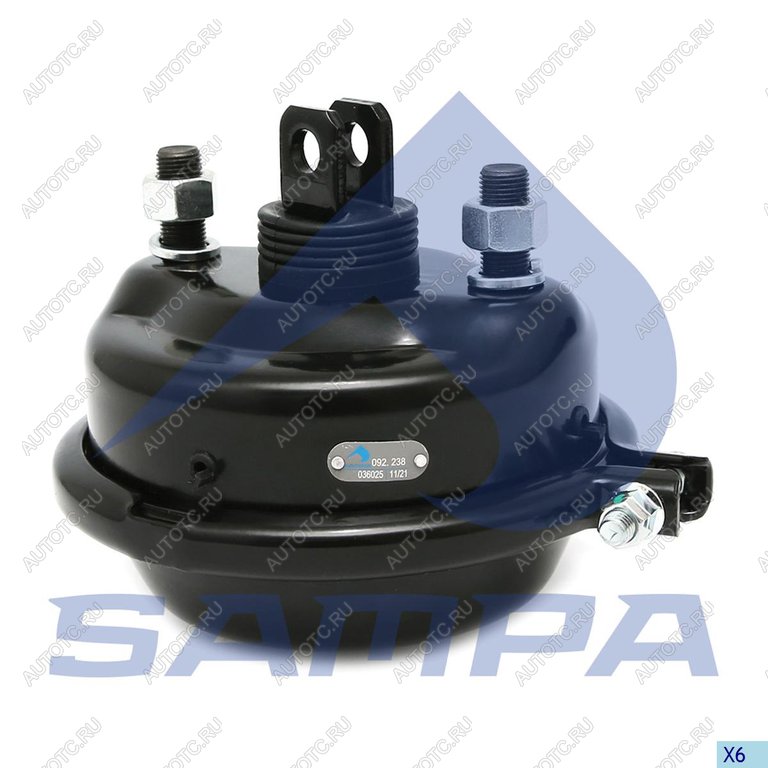 2 579 р. Камера тормоза MAN TGA тип 27 SAMPA SAMPA 092.238-01  с доставкой в г. Пермь