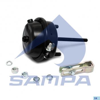2 299 р. Камера тормоза BPW MAN SCANIA тип 20 (барабанный тормоз) SAMPA SAMPA 094.021-01  с доставкой в г. Пермь. Увеличить фотографию 1