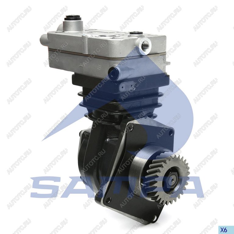 37 999 р. Компрессор КАМАЗ-5490 MERCEDES воздушный 1 цилиндровый SAMPA SAMPA 094.287  с доставкой в г. Пермь