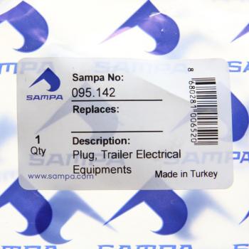 379 р. Разъем электрический прицепа ISO 1185 Type N 7-полюсный (вилка пластик) SAMPA SAMPA 095.142  с доставкой в г. Пермь. Увеличить фотографию 3