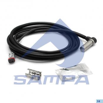 1 139 р. Датчик АБС КАМАЗ RENAULT колеса правого прямой (L=2400мм) SAMPA SAMPA 096.360  с доставкой в г. Пермь. Увеличить фотографию 1