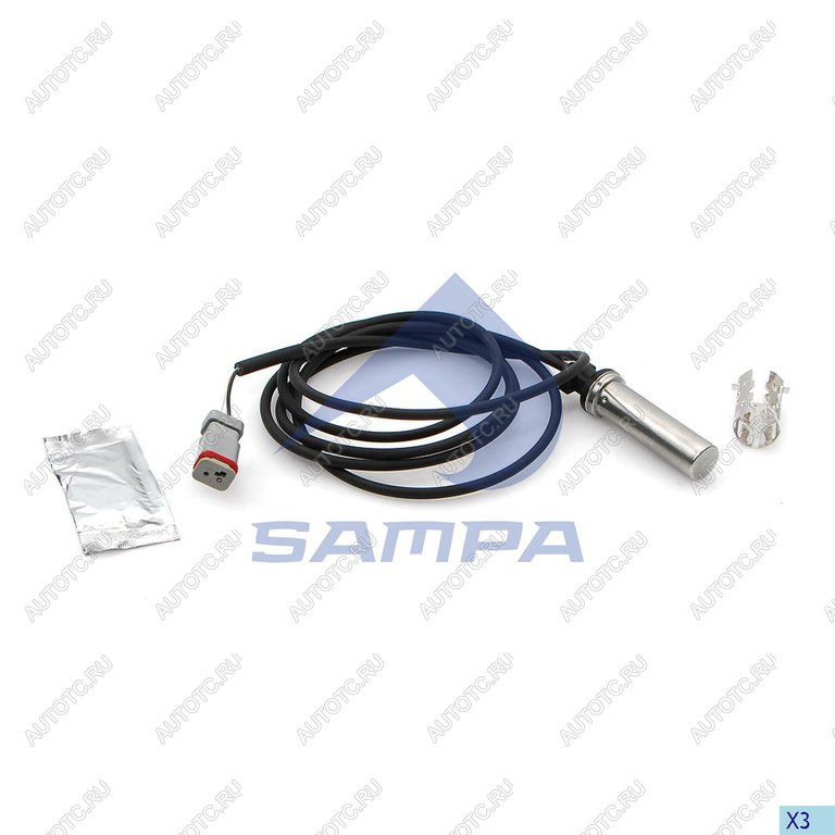 1 439 р. Датчик АБС КАМАЗ RENAULT Premium колеса прямой (L=1830мм) SAMPA SAMPA 096.367  с доставкой в г. Пермь