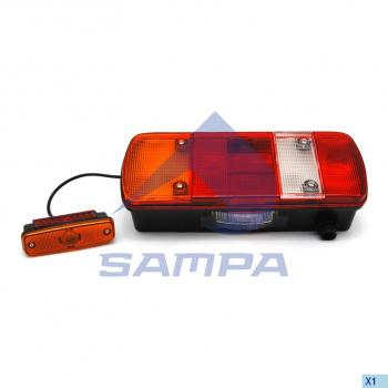 3 069 р. Фонарь задний MAN TGA,TGL,TGM,TGS,TGX левый (с габаритом) АМР разъем снизу SAMPA SAMPA 024.080  с доставкой в г. Пермь. Увеличить фотографию 6