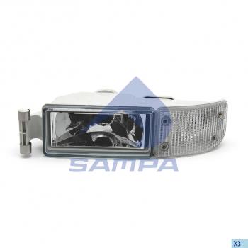 4 399 р. Фара противотуманная MAN TGA с белым указателем поворота левая SAMPA SAMPA 024.085  с доставкой в г. Пермь. Увеличить фотографию 1