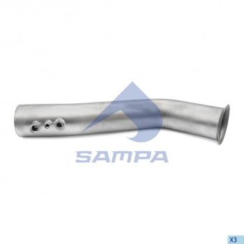 8 349 р. Труба приемная глушителя MAN SAMPA SAMPA 024.125  с доставкой в г. Пермь. Увеличить фотографию 1