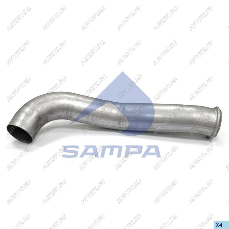 3 999 р. Труба приемная глушителя VOLVO FH SAMPA SAMPA 031.395  с доставкой в г. Пермь