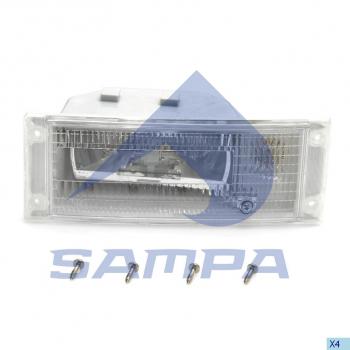 2 999 р. Фара противотуманная VOLVO FH16,FM12 левая SAMPA SAMPA 032.238  с доставкой в г. Пермь. Увеличить фотографию 1
