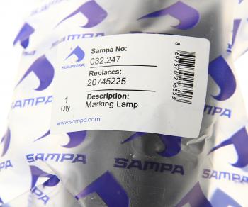 729 р. Фонарь габаритный VOLVO габаритный белый SAMPA SAMPA 032.247  с доставкой в г. Пермь. Увеличить фотографию 3