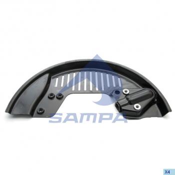 2 999 р. Щиток VOLVO RENAULT барабана тормозного левый SAMPA SAMPA 032.499  с доставкой в г. Пермь. Увеличить фотографию 1