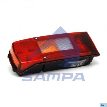 2 899 р. Фонарь задний VOLVO FH,FM левый (разъем Schlemmer) SAMPA SAMPA 034.359  с доставкой в г. Пермь. Увеличить фотографию 1