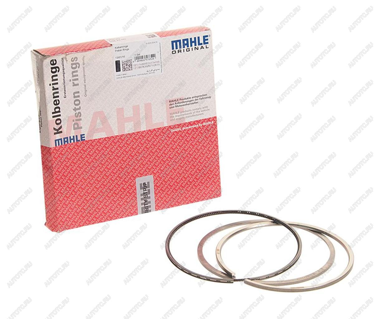 3 299 р. Кольца поршневые RENAULT (DXi12) VOLVO (D12) d=131.00 (на 1 поршень) MAHLE MAHLE 03843n0  с доставкой в г. Пермь