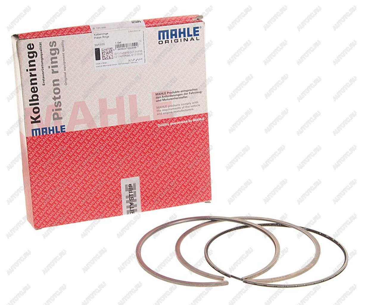 4 299 р. Кольца поршневые RENAULT (DXi13) VOLVO (D13) d=131.00 (на 1 поршень) MAHLE MAHLE 03873n0  с доставкой в г. Пермь