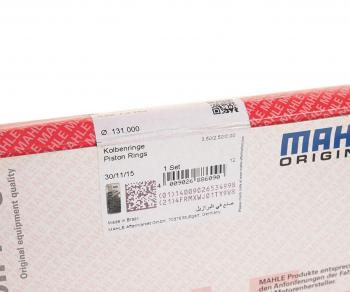 4 299 р. Кольца поршневые RENAULT (DXi13) VOLVO (D13) d=131.00 (на 1 поршень) MAHLE MAHLE 03873n0  с доставкой в г. Пермь. Увеличить фотографию 4