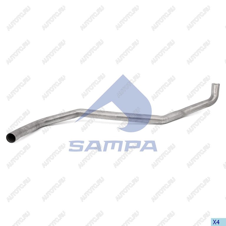 5 249 р. Труба DAF системы охлаждения ретардера передняя (ЕВРО-5) SAMPA SAMPA 052.046  с доставкой в г. Пермь