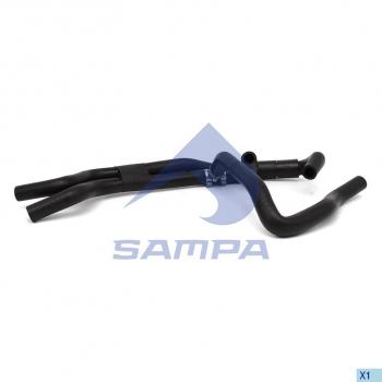 4 849 р. Патрубок DAF отопителя SAMPA SAMPA 052.130  с доставкой в г. Пермь. Увеличить фотографию 1