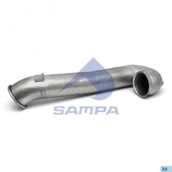 8 849 р. Глушитель DAF (ЕВРО-5) SAMPA SAMPA 052.189  с доставкой в г. Пермь. Увеличить фотографию 1