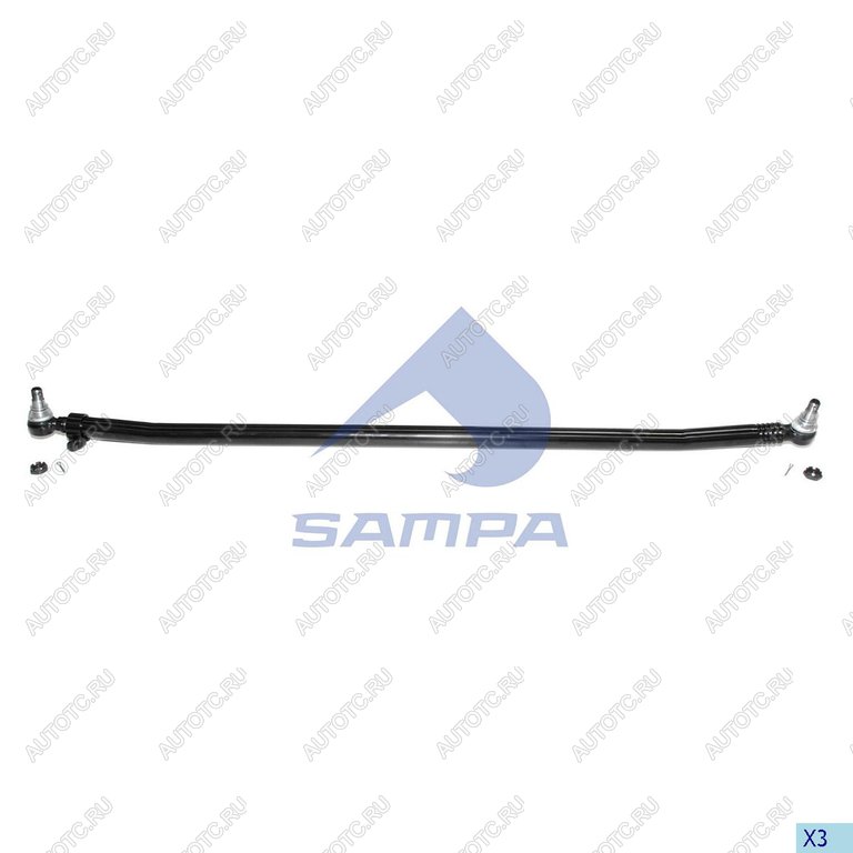 7 899 р. Тяга рулевая SCANIA 4 series поперечная L=1743мм SAMPA SAMPA 097.058-01  с доставкой в г. Пермь