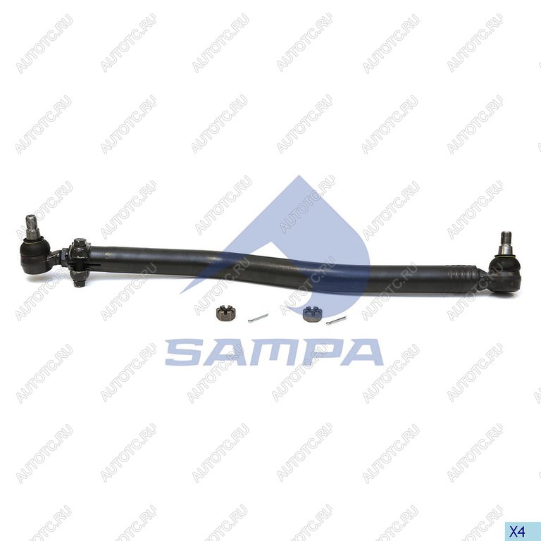 6 299 р. Тяга рулевая RENAULT VOLVO продольная L=900мм SAMPA SAMPA 097.1006-01  с доставкой в г. Пермь