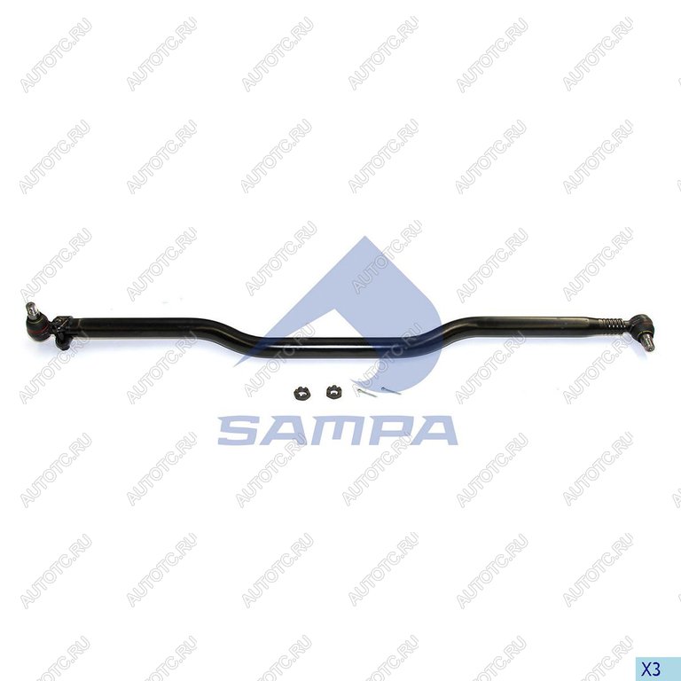 8 999 р. Тяга рулевая MAN поперечная L=1588мм SAMPA SAMPA 097.158-01  с доставкой в г. Пермь