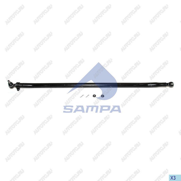 8 399 р. Тяга рулевая DAF CF75,85 поперечная L=1698мм SAMPA SAMPA 097.196-01  с доставкой в г. Пермь