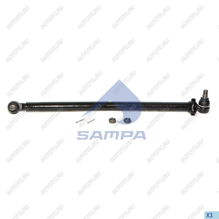4 169 р. Тяга рулевая MERCEDES Atego продольная L=837мм SAMPA SAMPA 097.319-01  с доставкой в г. Пермь