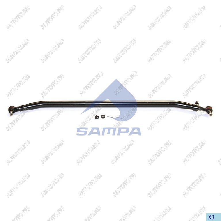 10 899 р. Тяга рулевая SCANIA поперечная L=1743 d=62 SAMPA SAMPA 097.360-01  с доставкой в г. Пермь