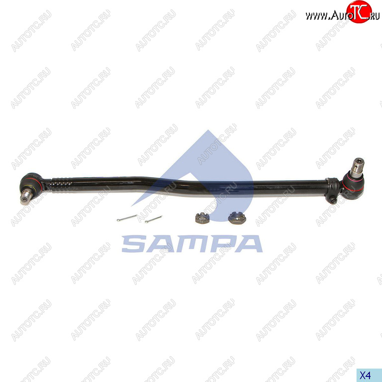 3 099 р. Тяга рулевая MERCEDES продольная L=885 SAMPA SAMPA 097.420-01  с доставкой в г. Пермь