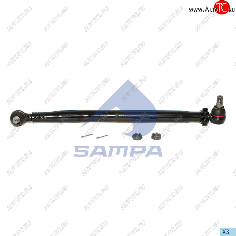 4 749 р. Тяга рулевая RENAULT продольная L=775 SAMPA SAMPA 097.471-01  с доставкой в г. Пермь