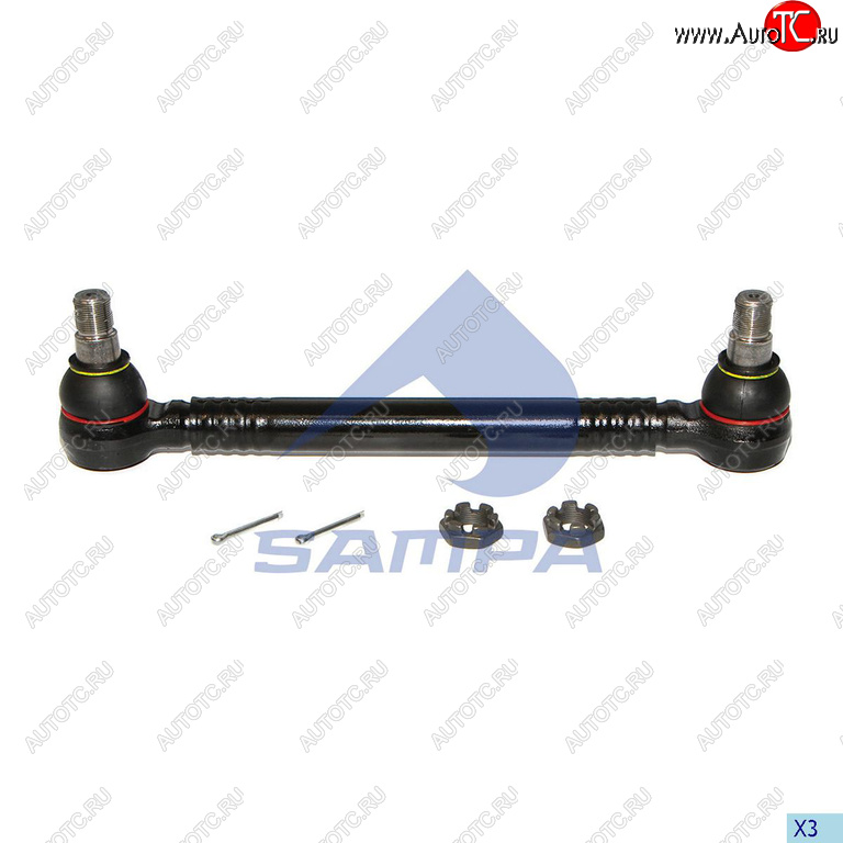 3 499 р. Тяга рулевая MAN поперечная L=413 SAMPA SAMPA 097.506-01  с доставкой в г. Пермь