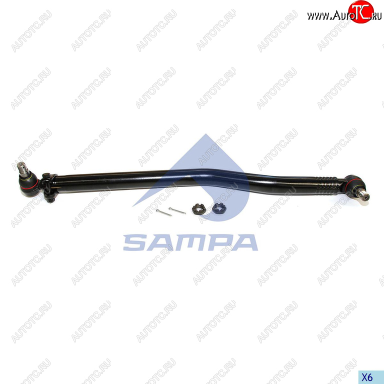 6 899 р. Тяга рулевая MAN TGA продольная L=993мм SAMPA SAMPA 097.537-01  с доставкой в г. Пермь