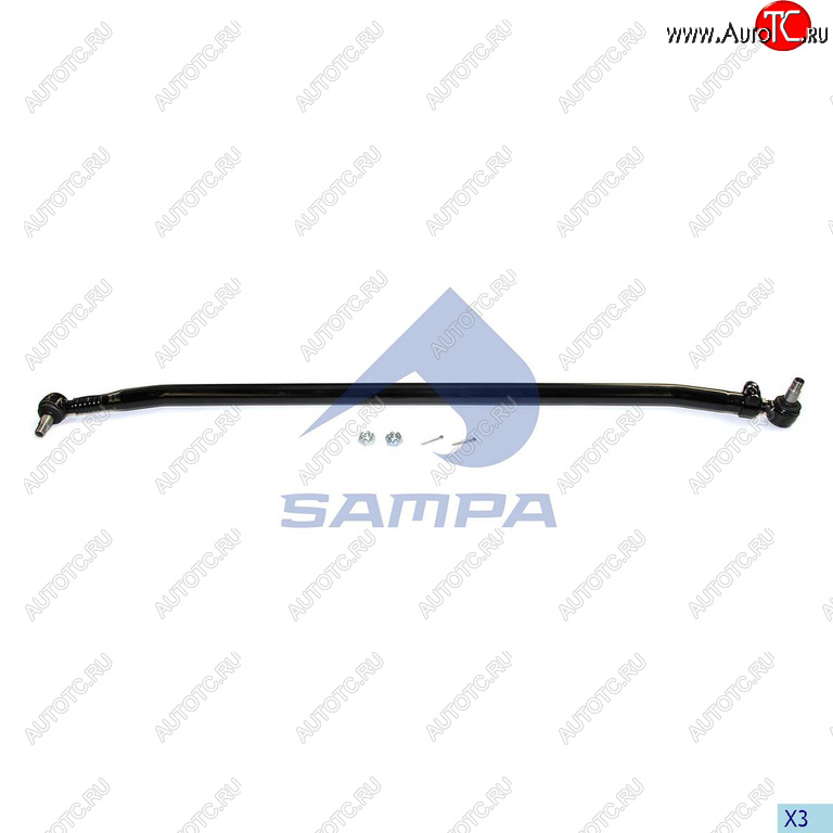 8 999 р. Тяга рулевая RENAULT поперечная L=1758 SAMPA SAMPA 097.549-01  с доставкой в г. Пермь