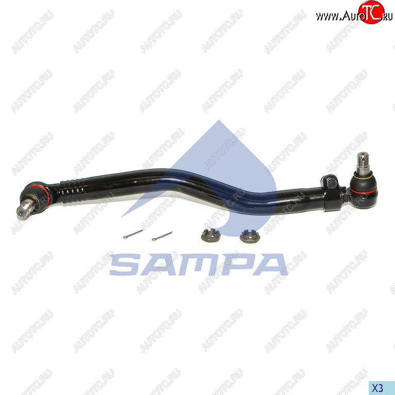 6 399 р. Тяга рулевая RENAULT продольная L=710 SAMPA SAMPA 097.574-01  с доставкой в г. Пермь
