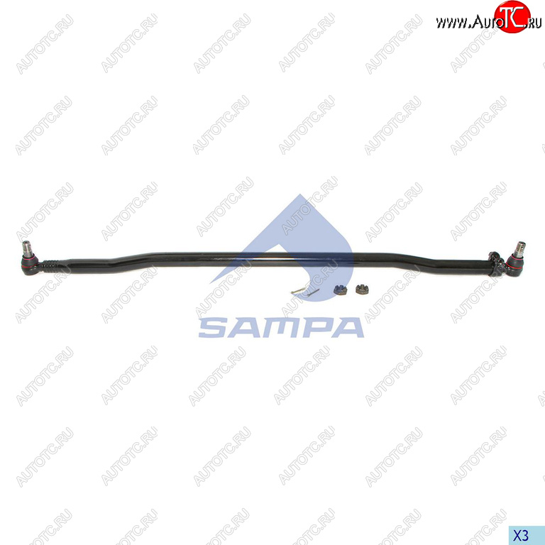 9 249 р. Тяга рулевая MERCEDES продольная SAMPA SAMPA 097.616-01  с доставкой в г. Пермь