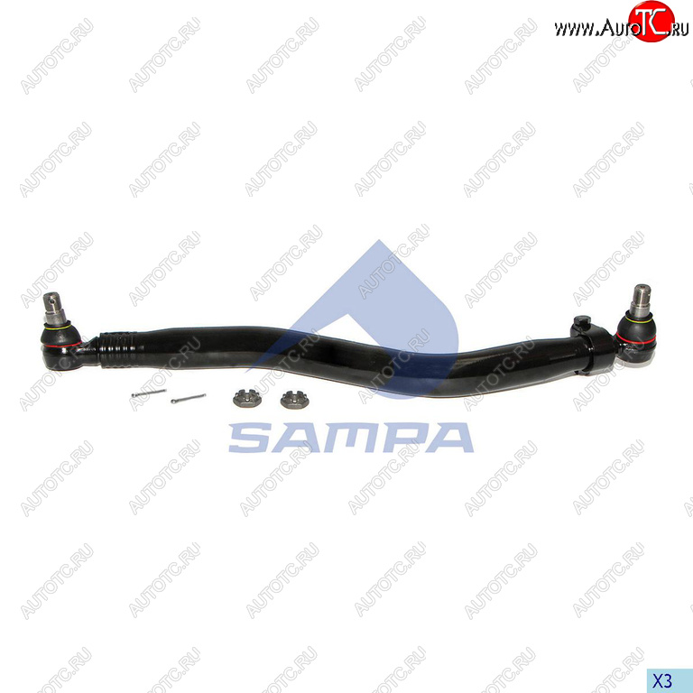 6 849 р. Тяга рулевая RENAULT Premium продольная L=860мм SAMPA SAMPA 097.734-01  с доставкой в г. Пермь