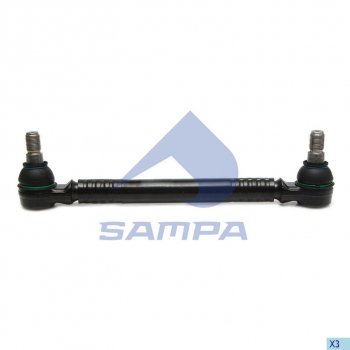 1 999 р. Тяга рулевая VOLVO RENAULT продольная L=340мм SAMPA SAMPA 097.745-01  с доставкой в г. Пермь. Увеличить фотографию 1