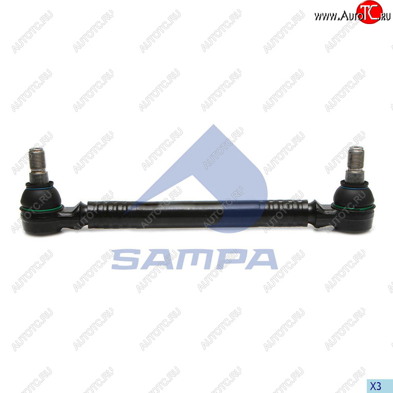 1 999 р. Тяга рулевая VOLVO RENAULT продольная L=340мм SAMPA SAMPA 097.745-01  с доставкой в г. Пермь