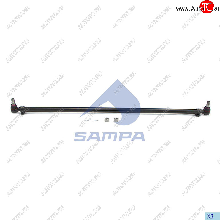 8 299 р. Тяга рулевая VOLVO FH9,12,16 поперечная L=1669мм SAMPA SAMPA 097.753-01  с доставкой в г. Пермь