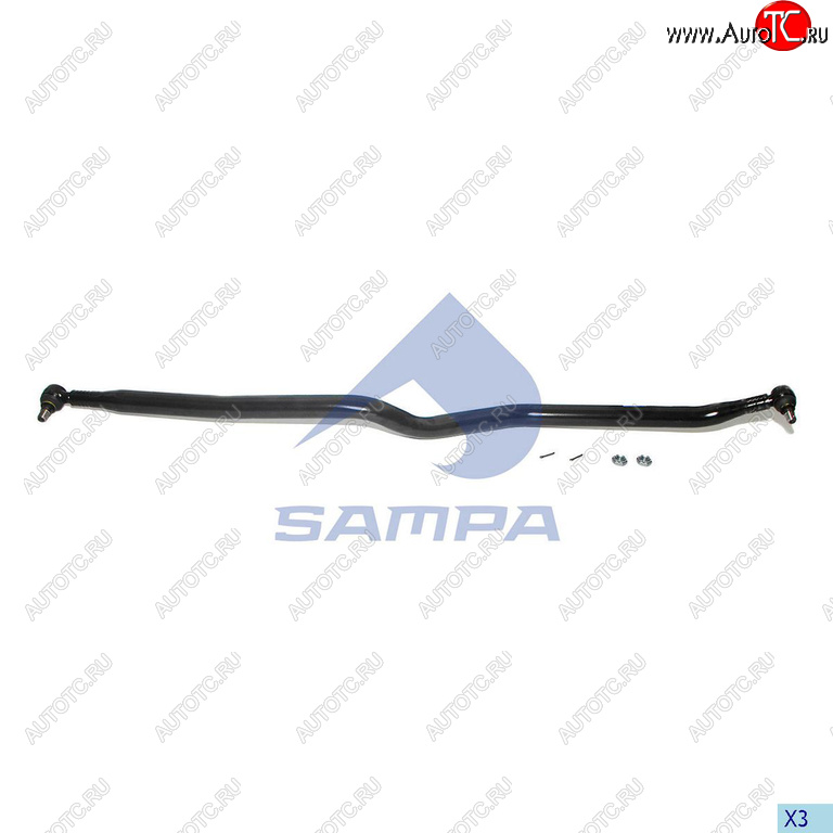 8 549 р. Тяга рулевая SCANIA продольная L=1921мм SAMPA SAMPA 097.762-01  с доставкой в г. Пермь