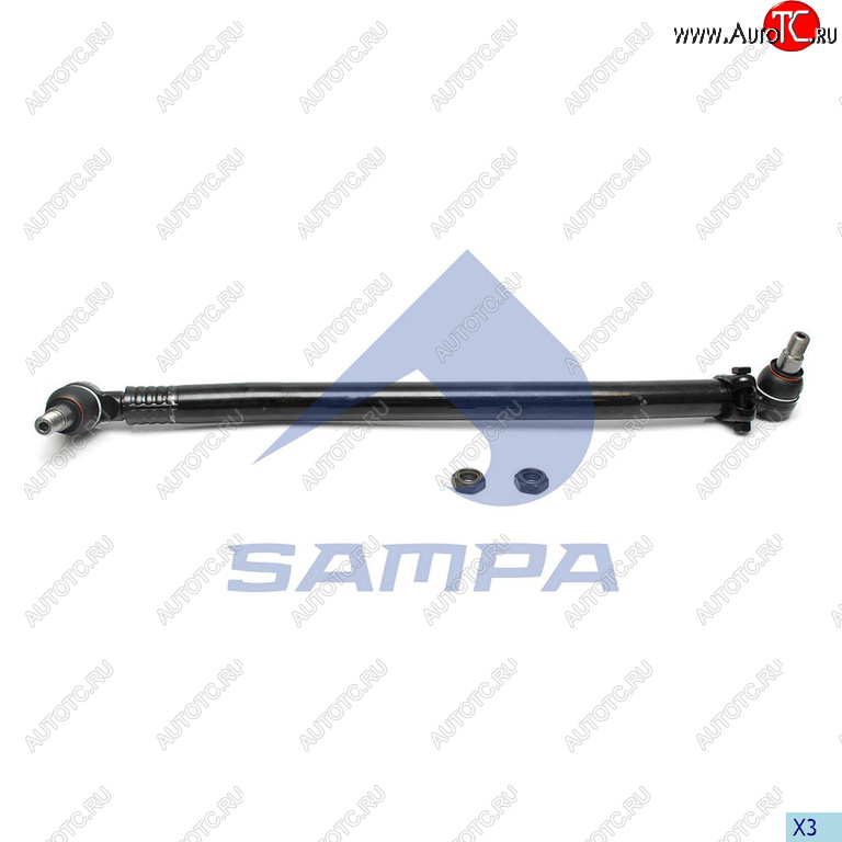 4 999 р. Тяга рулевая MERCEDES продольная L=776мм SAMPA SAMPA 097.777-01  с доставкой в г. Пермь