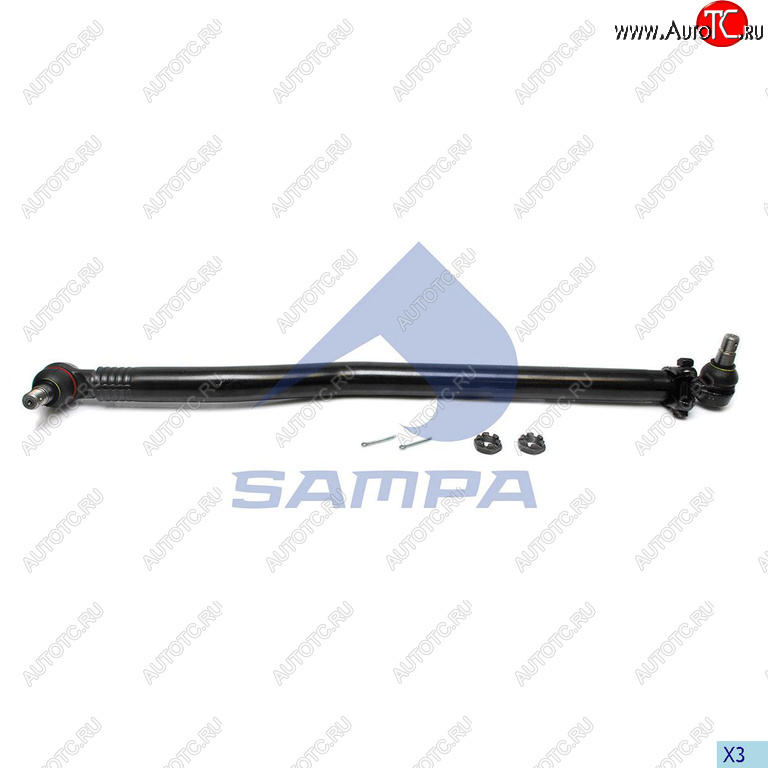 7 699 р. Тяга рулевая MAN TGA,TGS продольная L=1021 SAMPA SAMPA 097.814-01  с доставкой в г. Пермь