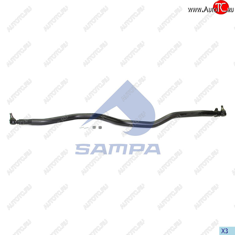 14 999 р. Тяга рулевая VOLVO FH,FM продольная L=2139мм SAMPA SAMPA 097.830-01 SAMPA 097.830-01  с доставкой в г. Пермь