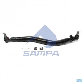 6 199 р. Тяга рулевая VOLVO RENAULT продольная L=830мм SAMPA SAMPA 097.859-01  с доставкой в г. Пермь. Увеличить фотографию 1