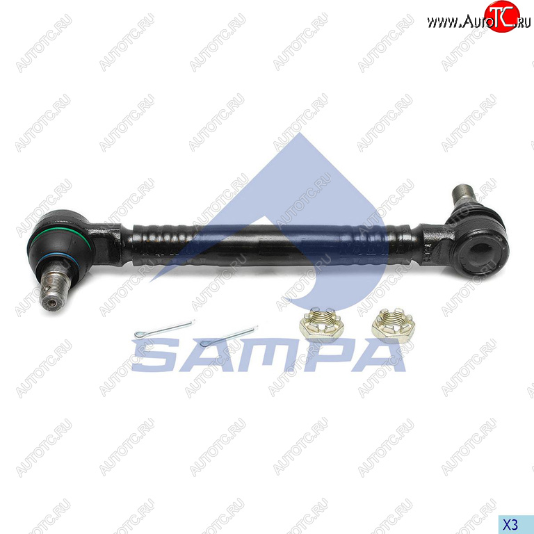 2 199 р. Стойка стабилизатора VOLVO RENAULT заднего (L=380) SAMPA SAMPA 097.866-01  с доставкой в г. Пермь